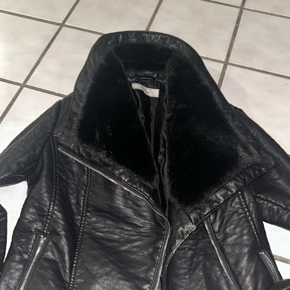 Wildflowers Biker faux fur jacket - Picture 2 of 6